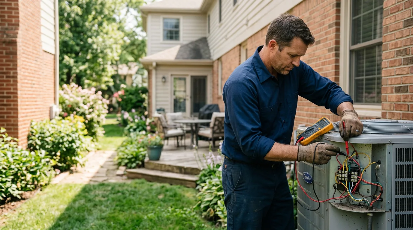 HVAC technician working near Holly Pond, AL
